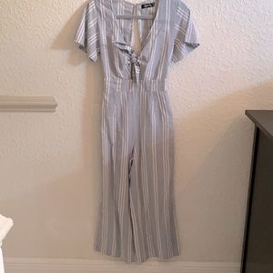 Blue ankle length romper